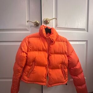 Orange Puffer Jacket